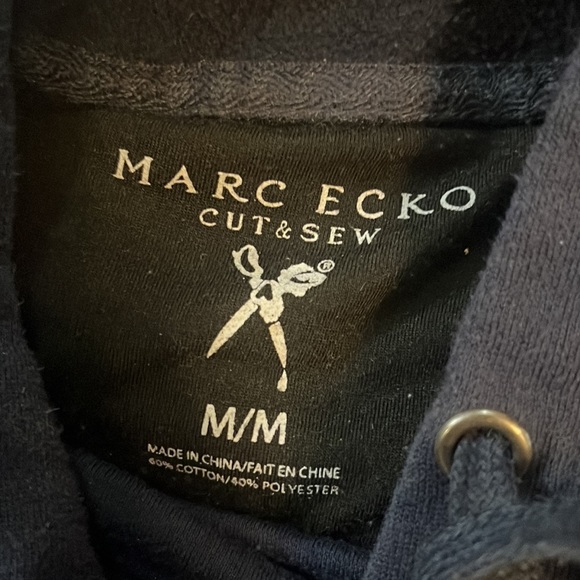 Men’s Navy Blue Hoodie - Picture 3 of 3